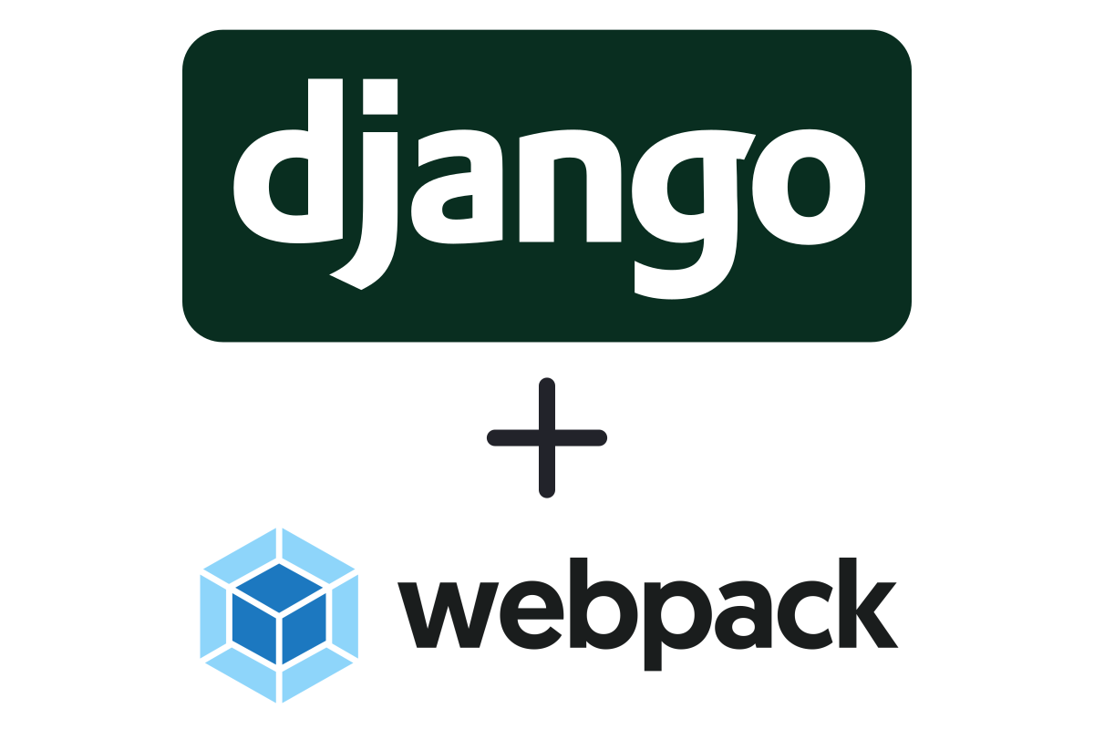 Logos for both Django and webpack